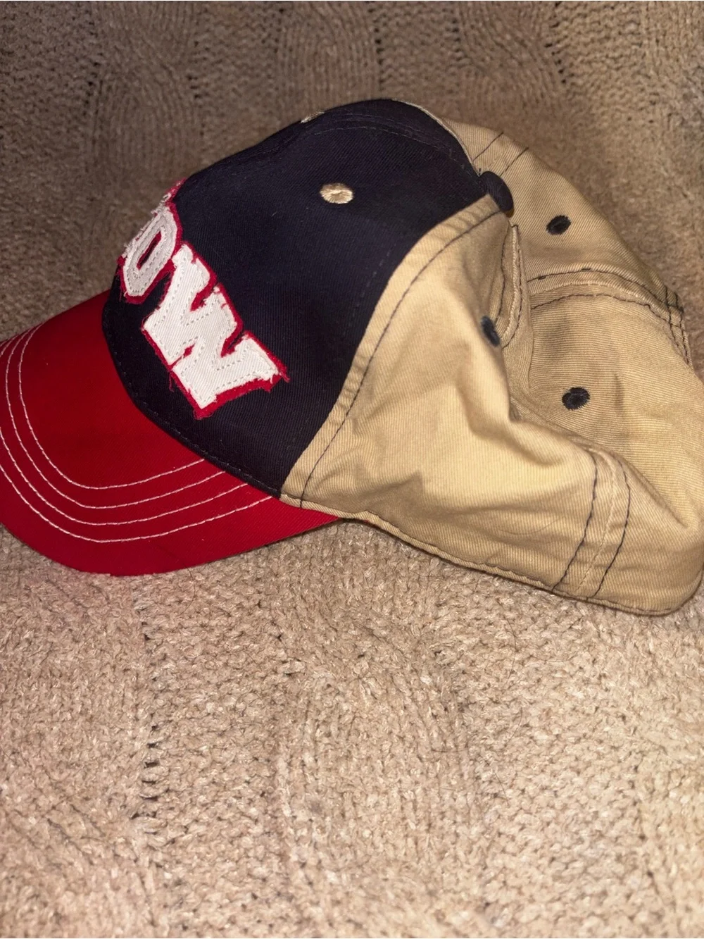 MEOW Cat Black Khaki Red Baseball Cap Infinity Headwear Adjustable Novelty